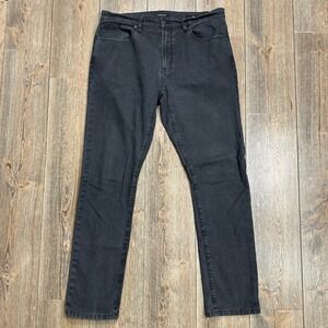 Proof Rover Slim Pants Mens 33x32 Charcoal Black Canvas Stretch 5-Pocket Pant